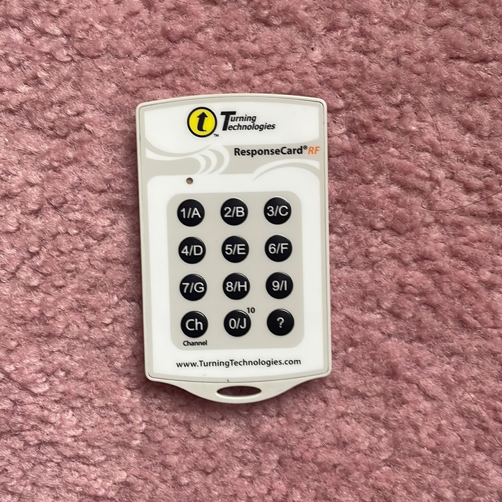 Turning Technologies Response Card RF LCD College clicker
